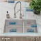 Elkay 18 Gauge SS 31-1/2" x 18-1/2" x 9" 60/40 Double Bowl Undermount Sink and Faucet Kit with Drain ECTRU32179RTFCC - alternate 6